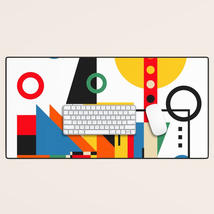 Colorful Cityscape Desk Mat Gallery Image 1
