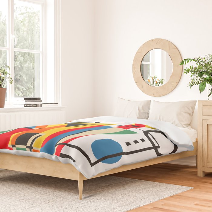 Colorful Cityscape Duvet Cover Gallery Image 2