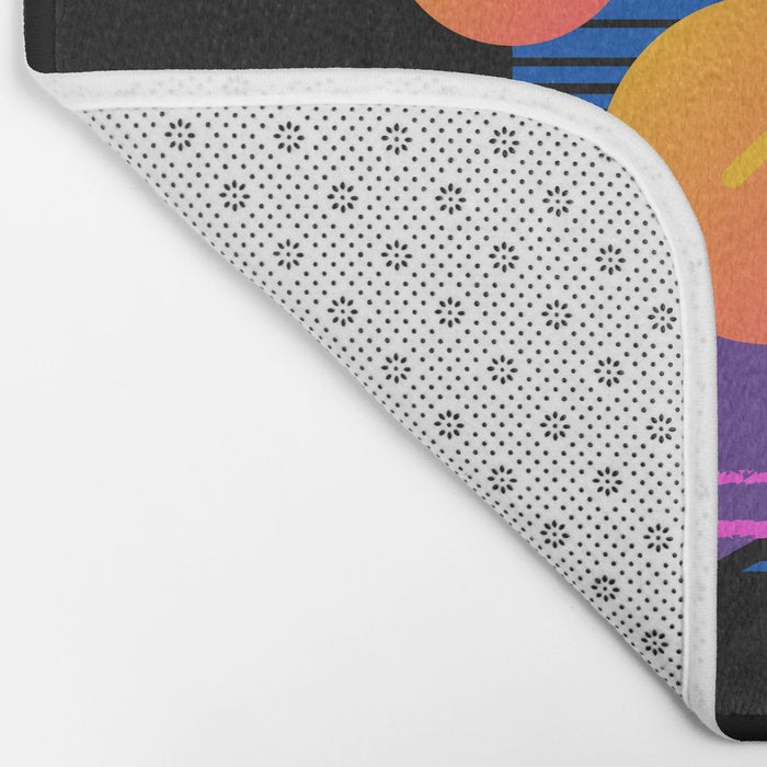Memphis pattern 112 - 80s / 90s Retro Bath Mat Gallery Image 2