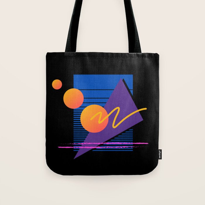 Memphis pattern 112 - 80s / 90s Retro Tote Bag Gallery Image 1