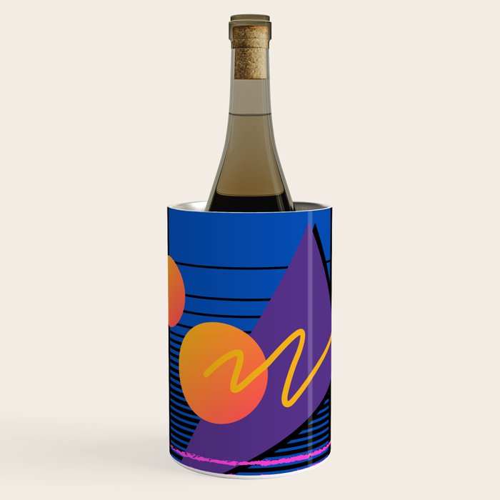 Memphis pattern 112 - 80s / 90s Retro Wine Chiller Gallery Image 1