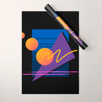 Memphis pattern 112 - 80s / 90s Retro Wrapping Paper Gallery Image 1
