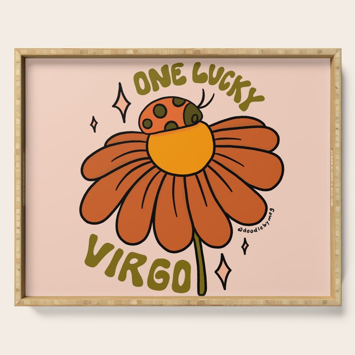 One Lucky Virgo Serving Tray Gallery Image 1