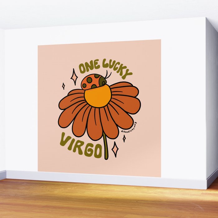 One Lucky Virgo Wall Mural Gallery Image 2