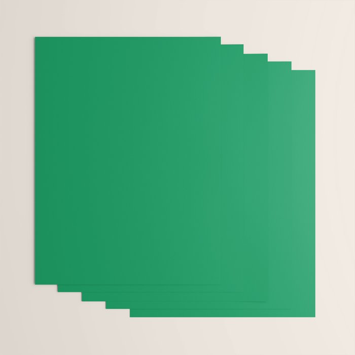 NOW FERN GREEN SOLID COLOR Wrapping Paper Gallery Image 3