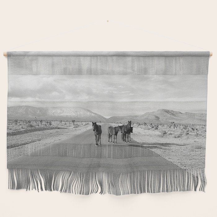 Spring Mountain Wild Horses Wall Hanging Gallery Image 1