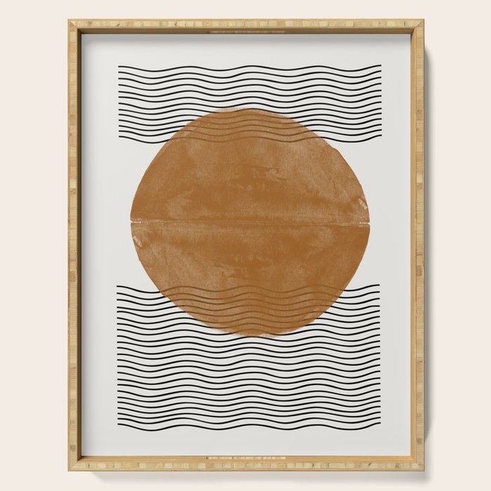 Sun and the water Serving Tray Gallery Image 1