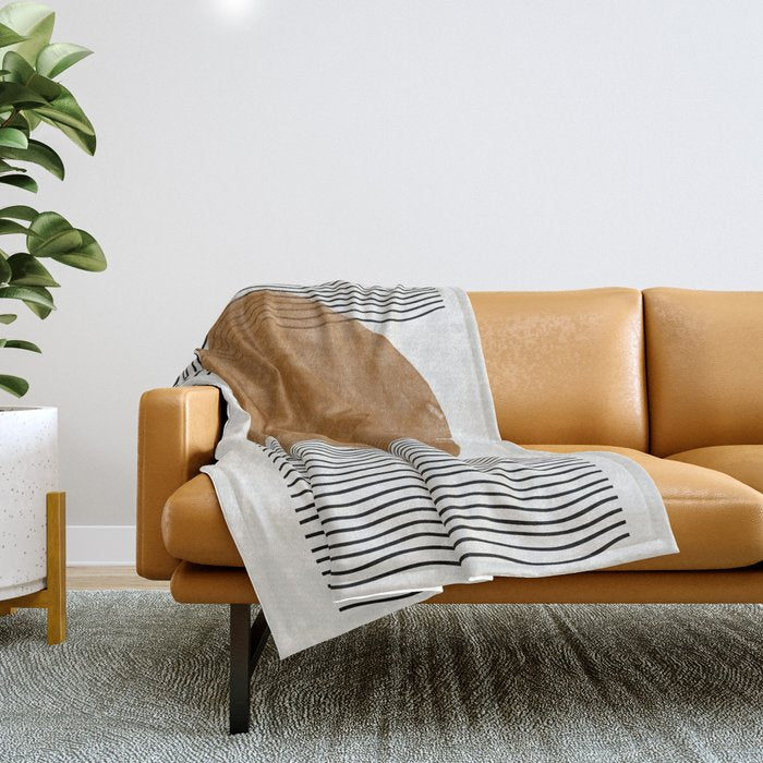 Sun and the water Throw Blanket Gallery Image 1