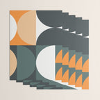 Mid Century Geometric 15B Wrapping Paper Gallery Image 3