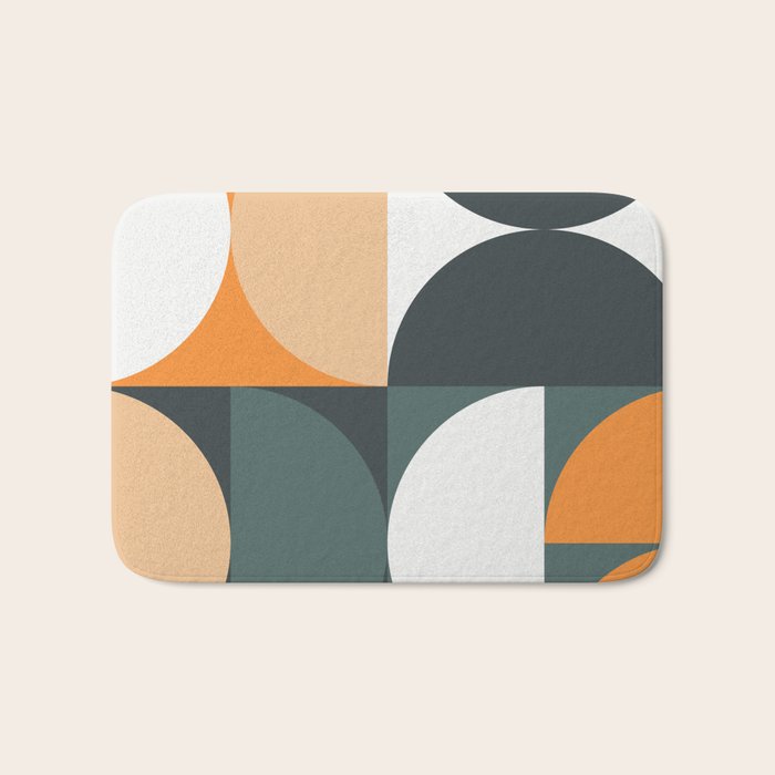Mid Century Geometric 15B Bath Mat Gallery Image 1