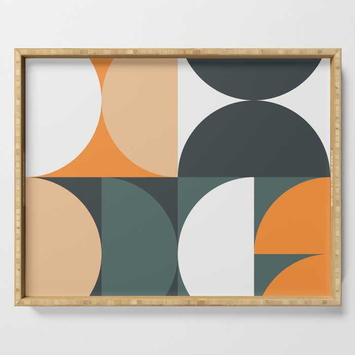 Mid Century Geometric 15B Serving Tray Gallery Image 1