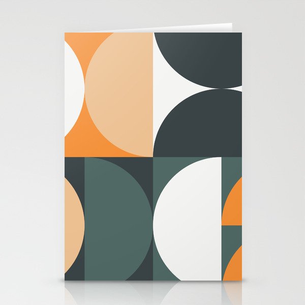 Mid Century Geometric 15B Stationery Card Gallery Image 2