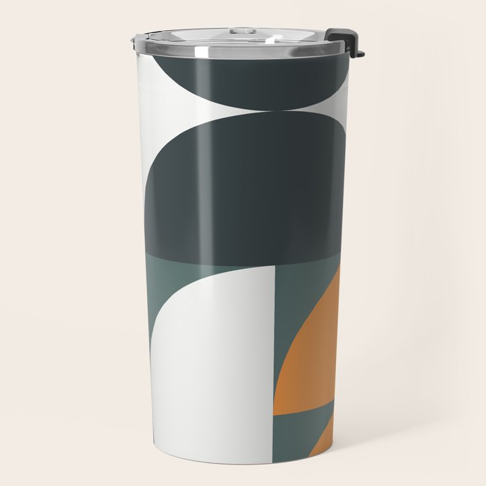Mid Century Geometric 15B Travel Mug Gallery Image 2