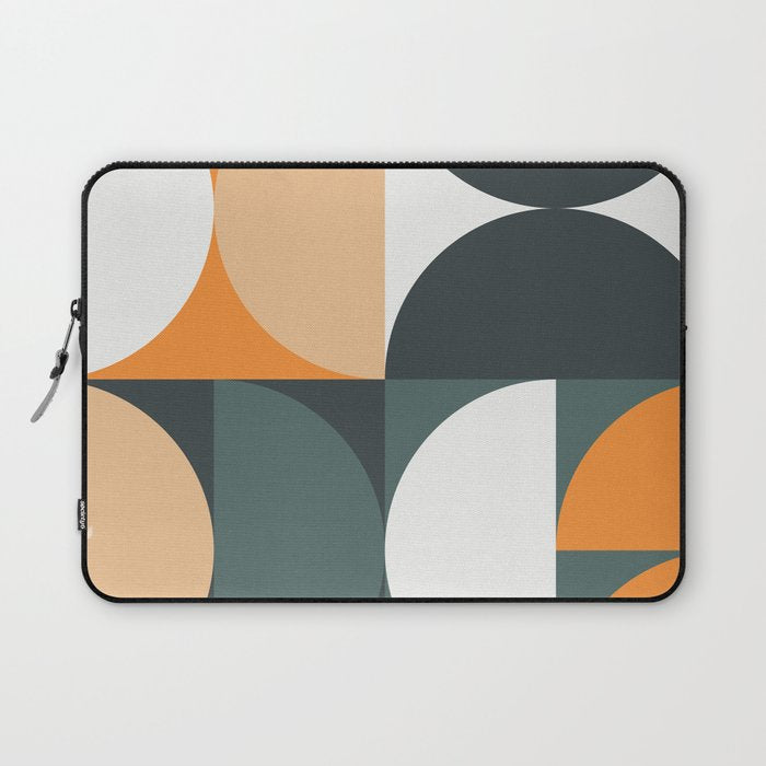 Mid Century Geometric 15B Laptop Sleeve Gallery Image 1
