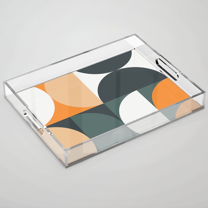 Mid Century Geometric 15B Acrylic Tray Gallery Image 1
