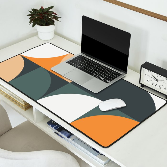 Mid Century Geometric 15B Desk Mat Gallery Image 2