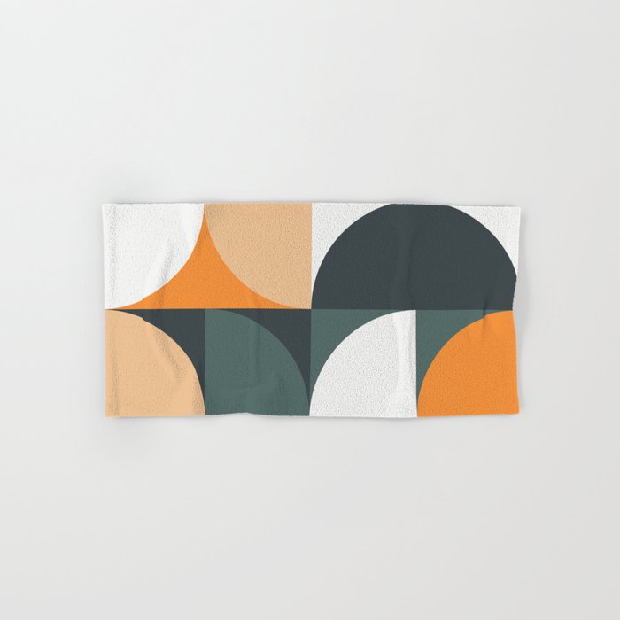Mid Century Geometric 15B Bath Towel Gallery Image 1