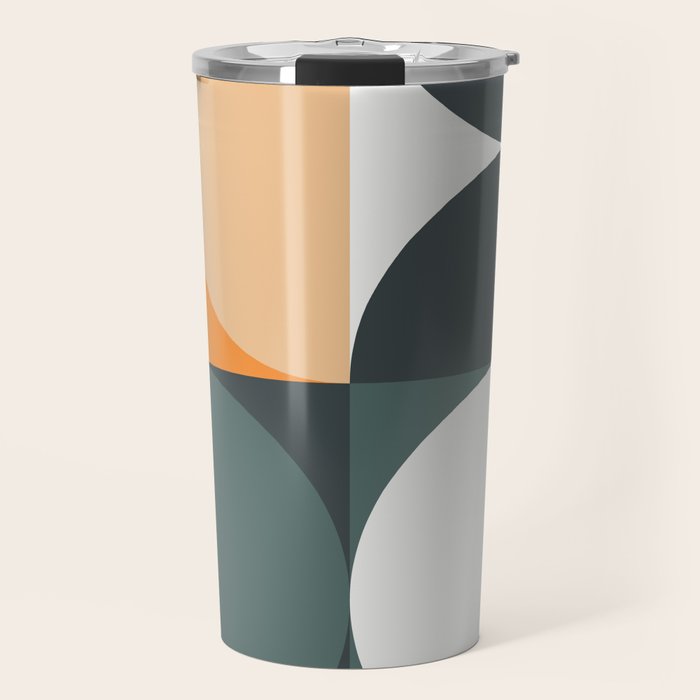 Mid Century Geometric 15B Travel Mug Gallery Image 1