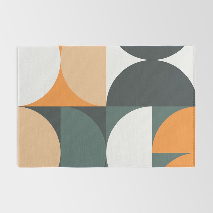 Mid Century Geometric 15B Rug Gallery Image 2