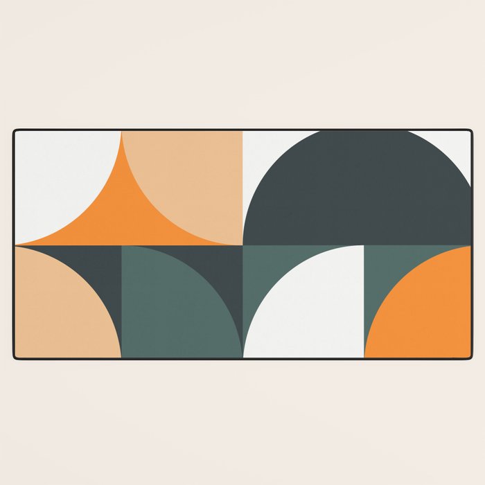 Mid Century Geometric 15B Desk Mat Gallery Image 3