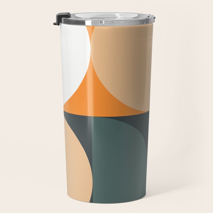 Mid Century Geometric 15B Travel Mug Gallery Image 3