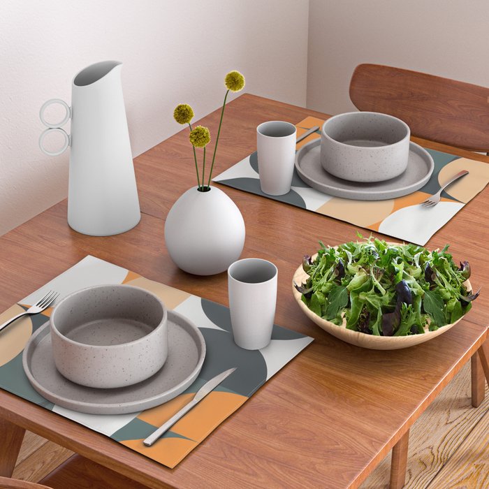 Mid Century Geometric 15B Placemat Gallery Image 2
