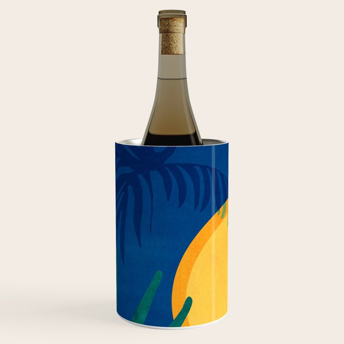 Moon Rise Tropical Landscape Wine Chiller Gallery Image 2