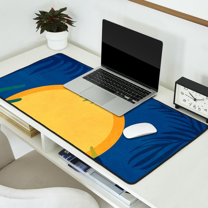 Moon Rise Tropical Landscape Desk Mat Gallery Image 2