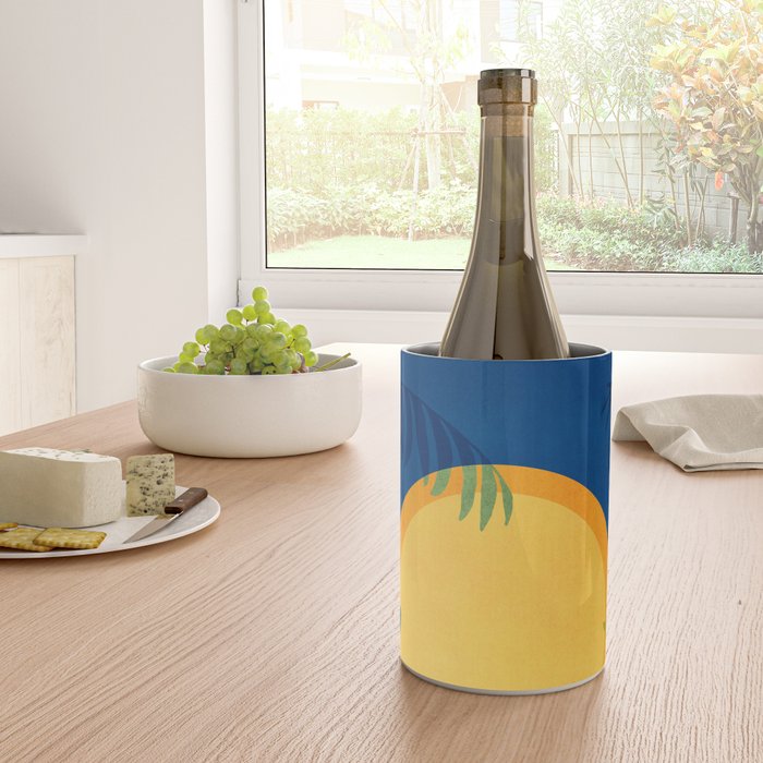 Moon Rise Tropical Landscape Wine Chiller Gallery Image 4