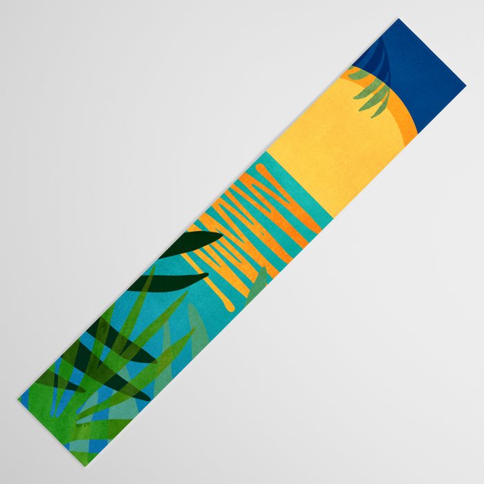 Moon Rise Tropical Landscape Table Runner Gallery Image 3