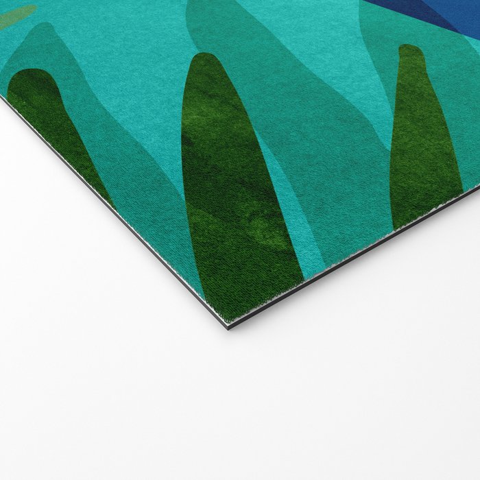Moon Rise Tropical Landscape Welcome Mat Gallery Image 2