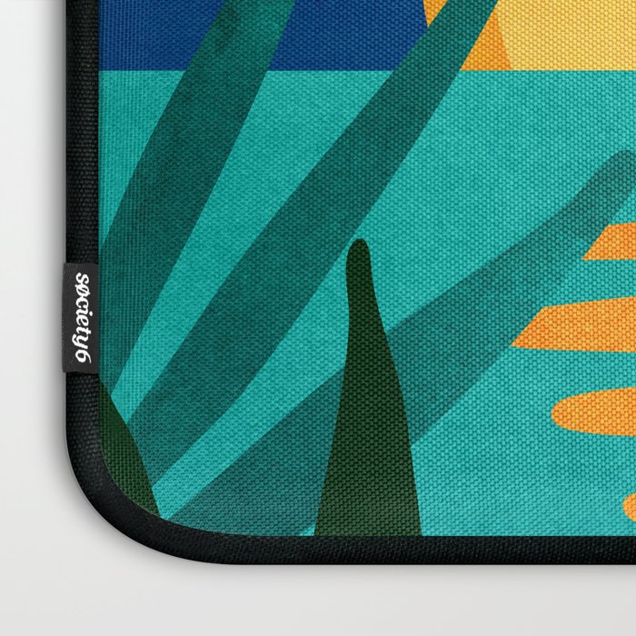 Moon Rise Tropical Landscape Laptop Sleeve Gallery Image 3