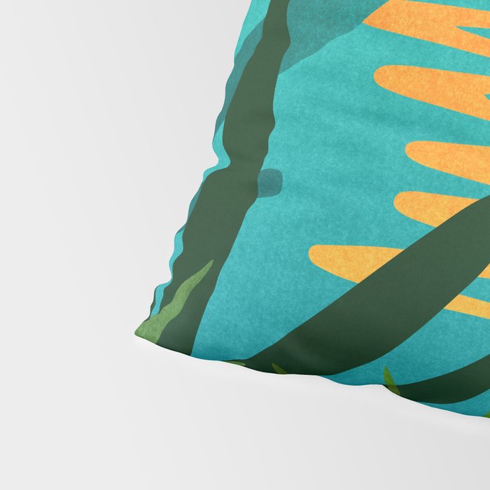 Moon Rise Tropical Landscape Pillow Sham Gallery Image 4