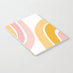 Abstract Shapes 37 in Mustard Yellow and Pale Pink Notebook Gallery Image 3