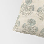 Marigold - sage and dusty blue on linen Pillow Sham Gallery Image 4
