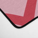 Abstract Lines pink and red Desk Mat Gallery Image 4