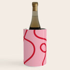 Abstract Lines pink and red Wine Chiller Gallery Image 2