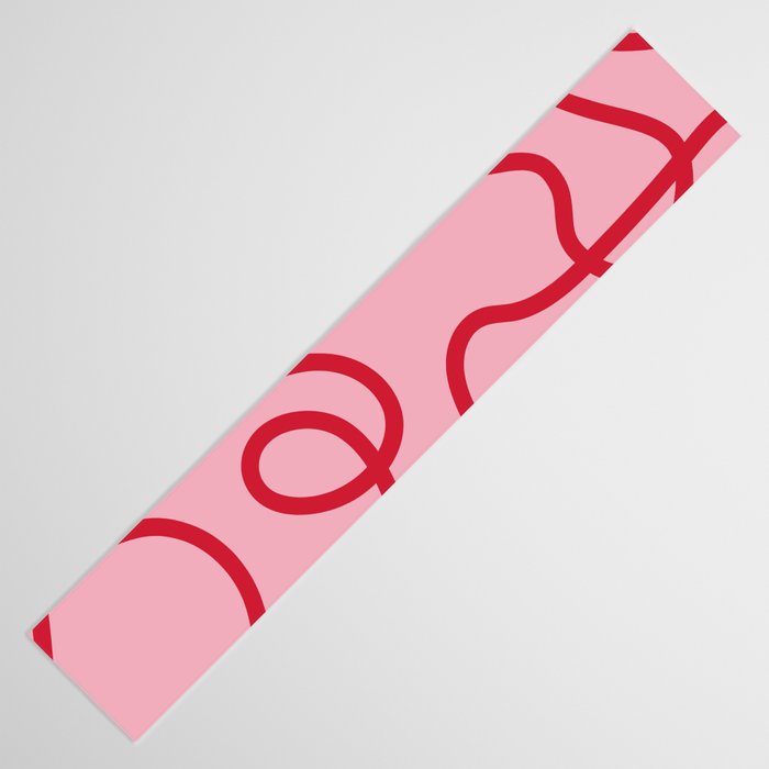 Abstract Lines pink and red Table Runner Gallery Image 3