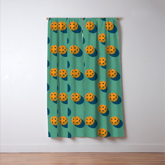 BALLS Pickleball - pattern Window Curtain Gallery Image 3