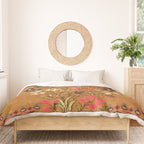 Kashan Vintage Central Persian Mat Print Duvet Cover Gallery Image 3