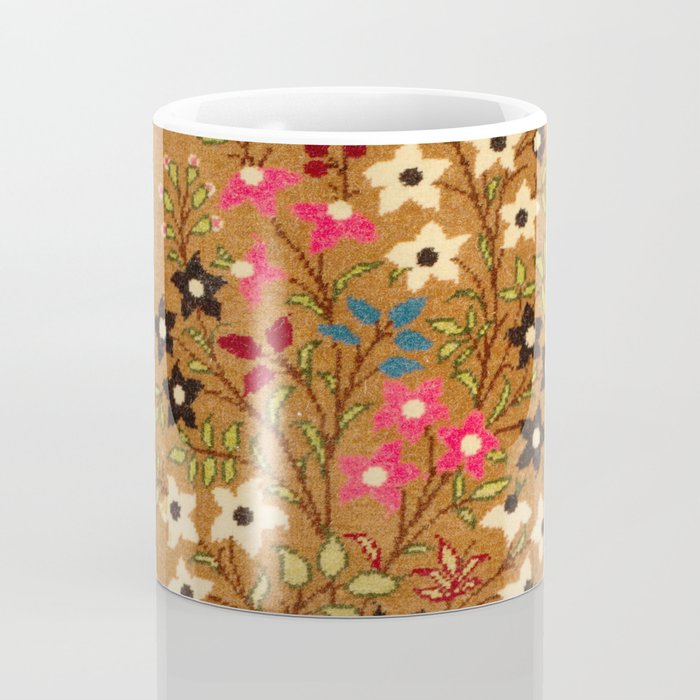 Kashan Vintage Central Persian Mat Print Coffee Mug Gallery Image 4