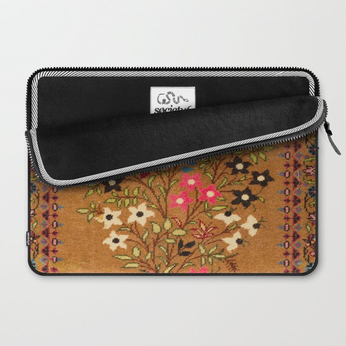 Kashan Vintage Central Persian Mat Print Laptop Sleeve Gallery Image 2