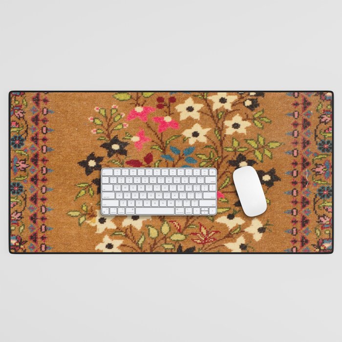 Kashan Vintage Central Persian Mat Print Desk Mat Gallery Image 1