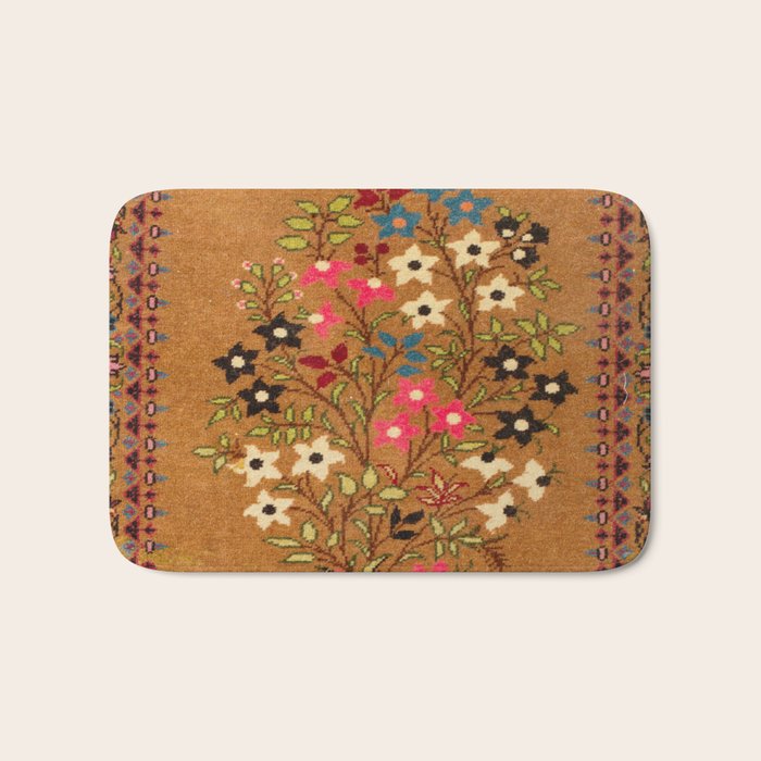 Kashan Vintage Central Persian Mat Print Bath Mat Gallery Image 1