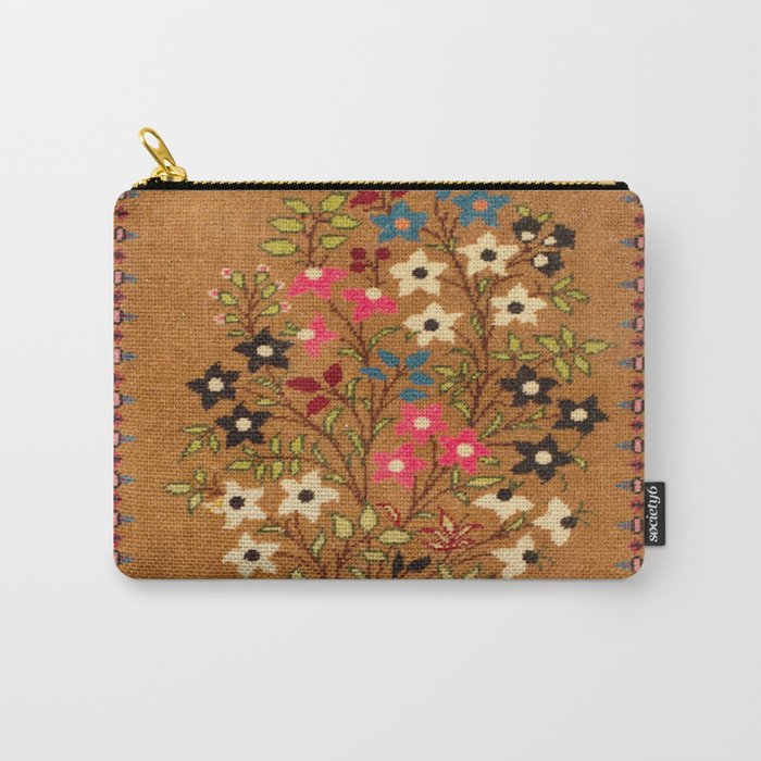Kashan Vintage Central Persian Mat Print Carry All Pouch Gallery Image 1