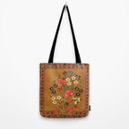 Kashan Vintage Central Persian Mat Print Tote Bag Gallery Image 2