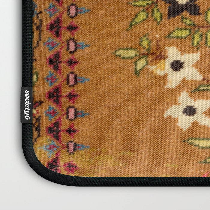 Kashan Vintage Central Persian Mat Print Laptop Sleeve Gallery Image 3