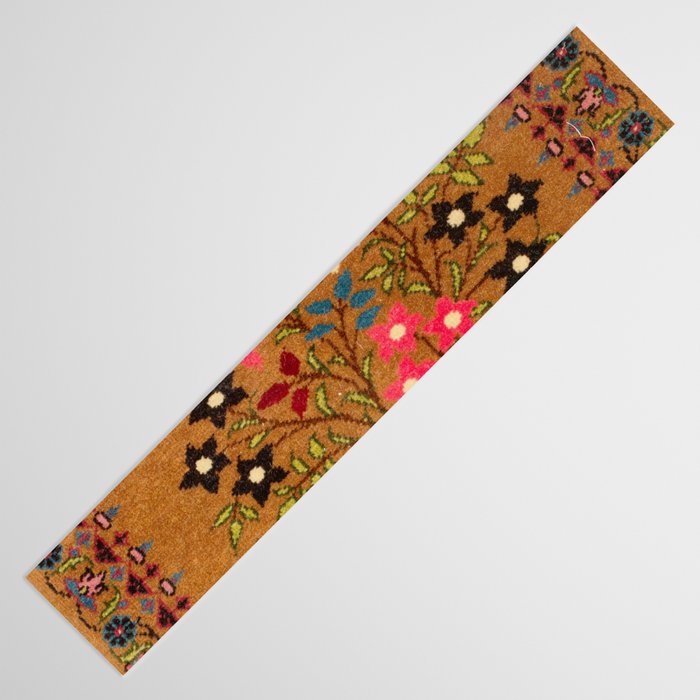 Kashan Vintage Central Persian Mat Print Table Runner Gallery Image 3