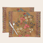 Kashan Vintage Central Persian Mat Print Placemat Gallery Image 1