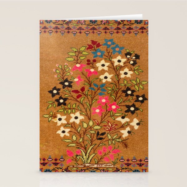 Kashan Vintage Central Persian Mat Print Stationery Card Gallery Image 2
